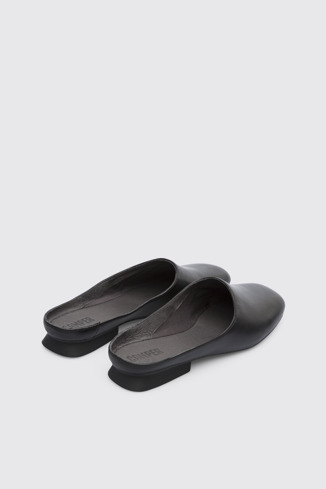 Back view of Casi Myra Black Formal Shoes for Women