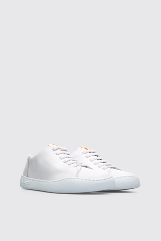 Front view of Peu Touring White Sneakers for Women