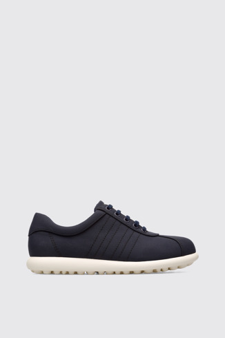 Side view of Ecoalf Blue Sneakers for Women