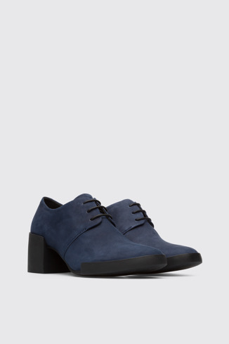 Front view of Lotta Blue Heels for Women