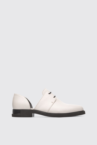 Side view of Iman Beige Formal Shoes for Women