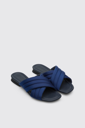 Alternative image of K200962-002 - Casi Myra - Women’s blue textile x-strap sandal.