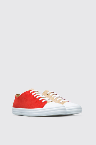 Front view of Twins Multicolored sneaker for women
