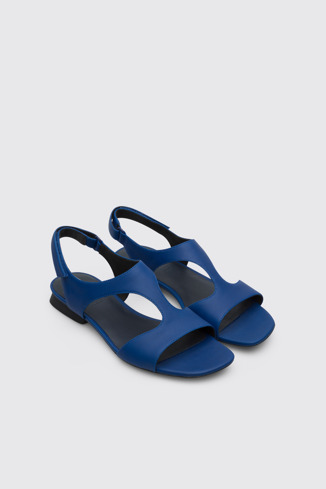 Alternative image of K200988-003 - Casi Myra - Women’s blue textile T-strap sandal.
