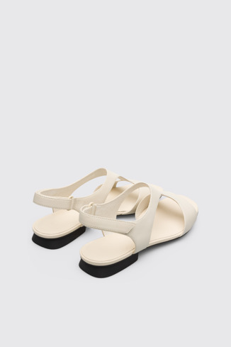 Alternative image of K200988-004 - Casi Myra - Women’s cream textile T-strap sandal.