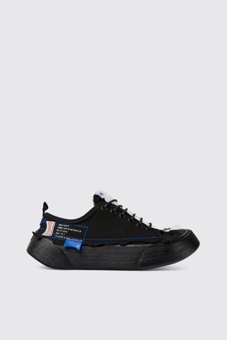 Side view of ADERERROR Black sneakers