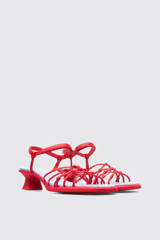 Alternative image of K201166-001 - Dina - Red sandal for women.