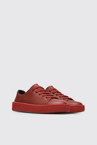 Front view of Courb Women's red-brown sneaker