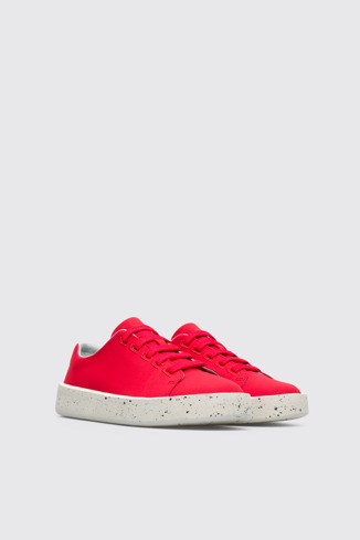 Front view of Courb Women's red sneaker
