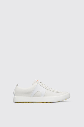 Side view of Imar White sneaker for women