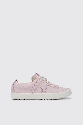 Side view of Imar Pink sneakers for women