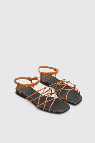 Alternative image of K201221-003 - Casi Myra - Brown sandal for women.