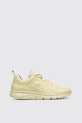 Side view of Drift Yellow sneaker for women