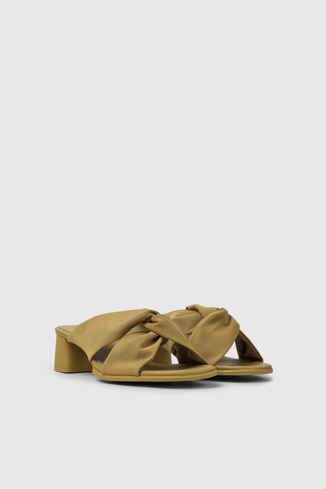 Front view of Katie Brown recycled PET sandals for women
