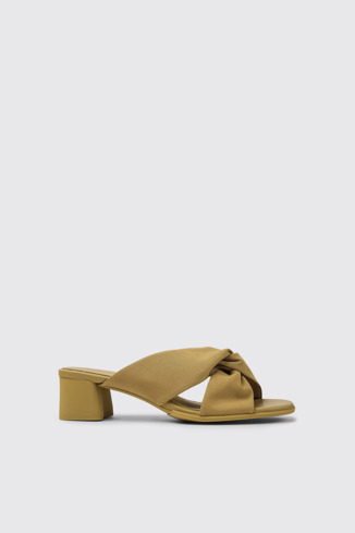 Side view of Katie Brown recycled PET sandals for women