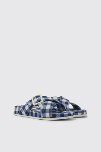 Atonik Sandalias azules y blancas para mujer