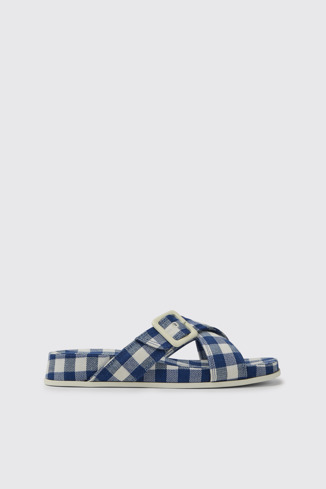 Atonik Sandalias azules y blancas para mujer