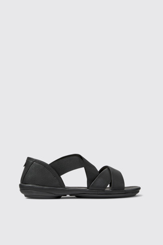 Right Sandalias de piel en color negro para mujer