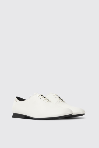 Alternative image of K201484-001 - Casi Myra - Chaussures en cuir blanc pour femme