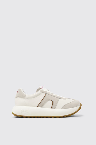 Side view of Pelotas Athens Multicolor Leather and Nubuck Sneakers for Women.