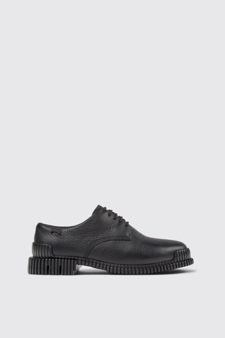 Pix Zapatos de piel negra para mujer.