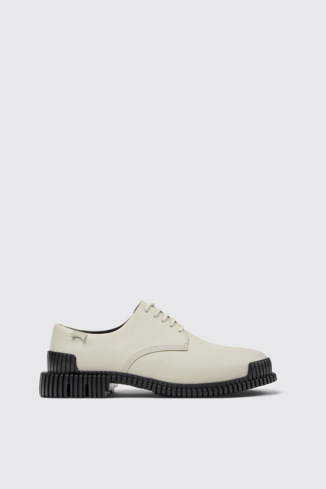 Pix Zapatos de piel gris para mujer.