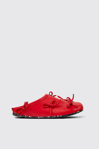 K202004-001 - Casa Camper x La Manso - Roter Lederslipper Für Damen