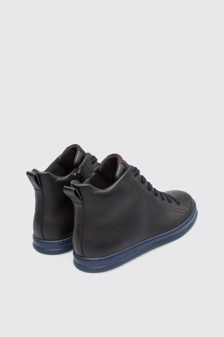 Back view of Runner Black Sneakers for Men