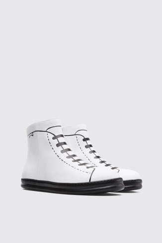Front view of Twins White Sneakers for Men