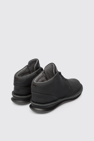 Back view of Rolling Black Casual Shoes for Men