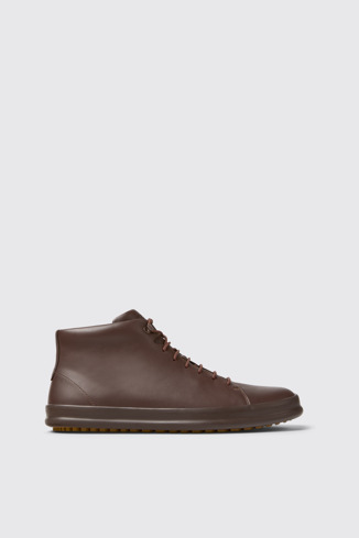 Side view of Chasis Brown ankle boot for men