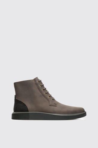 Side view of Bill Grey Formal Shoes for Men