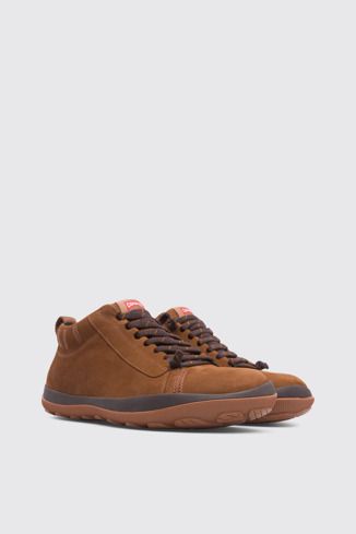 Front view of Peu Pista Brown Casual Shoes for Men