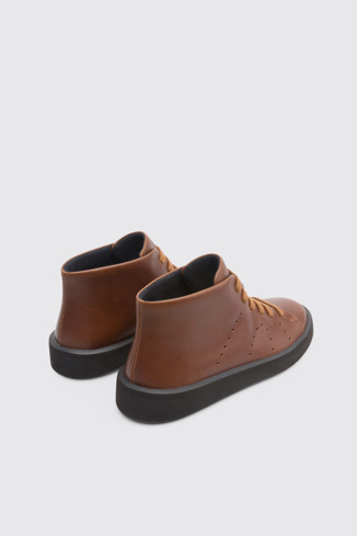Back view of Courb Brown Sneakers for Men