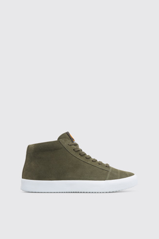 Side view of Imar Green Sneakers for Men