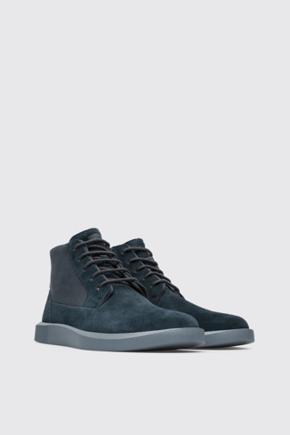 Front view of Bill Men’s dark gray lace-up boot