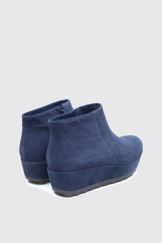 Back view of Laika Blue Platforms / Wedges for Women