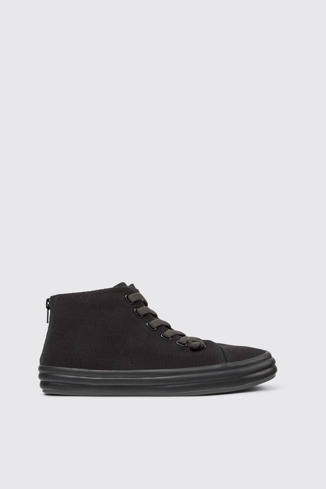 Hoops Sneaker de dona de teixit de color negre