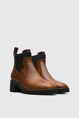 Front view of Wonder Brown Ankle Boots for Women