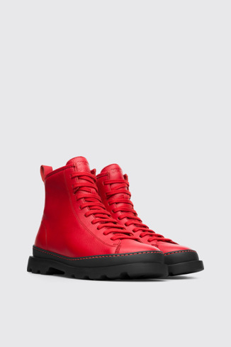 Front view of Brutus Red Boots for Women