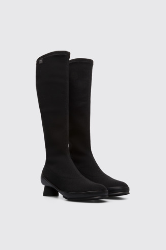 Front view of Alright Black Boots for Women