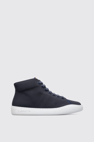 Side view of Peu Touring Blue Sneakers for Women