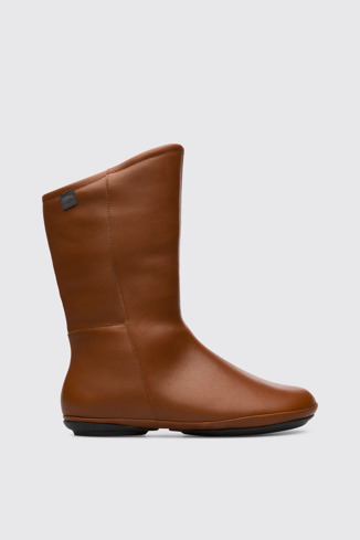 Side view of Right Brown Boots for Women