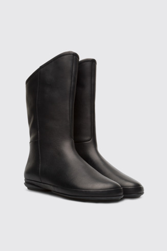 Alternative image of K400538-001 - Right - Black mid boot for women