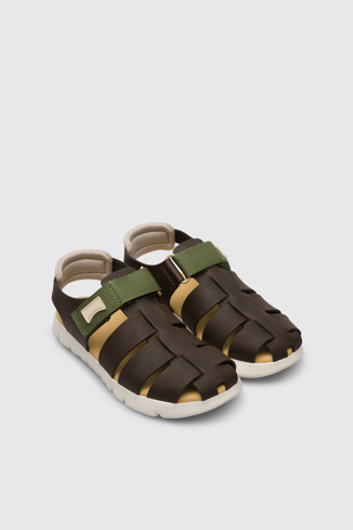 Alternative image of K800242-012 - Oruga - Brown sandal for kids.