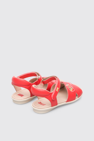 Back view of Twins Pink Sandals for Kids