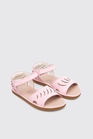 Front view of Miko Pastel pink girl’s sandal