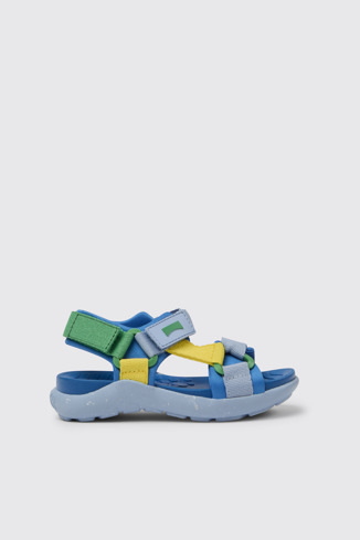 Wous Sandalias en azul, amarillo y verde para niños