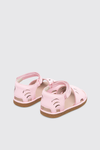 Back view of Miko Girl’s pastel pink sandal