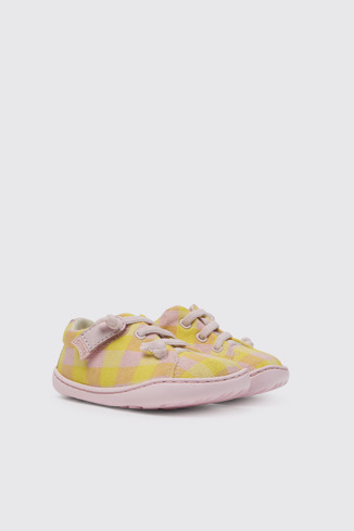 Peu Zapatos rosa y amarillo para niños